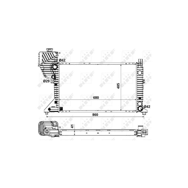 Kylare, motorkylning Nrf 55348 NRF Kylare, motorkylning Nrf 55348 NRF