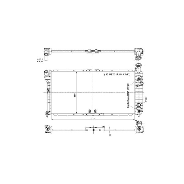 Kylare, motorkylning Nrf 56001 NRF