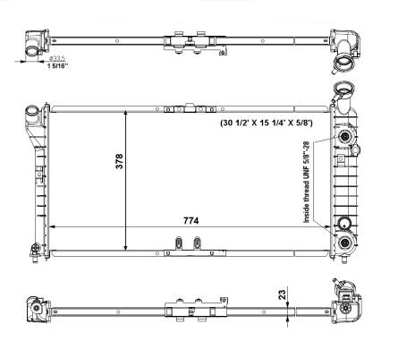 Kylare, motorkylning Nrf 56002 NRF