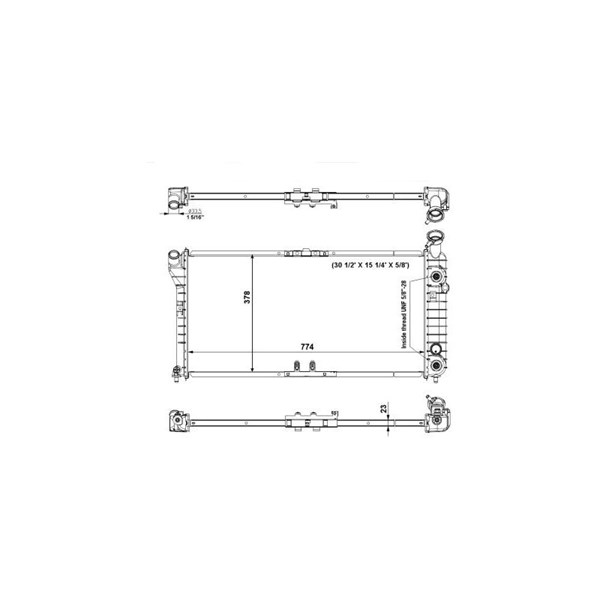 Kylare, motorkylning Nrf 56002 NRF Kylare, motorkylning Nrf 56002 NRF