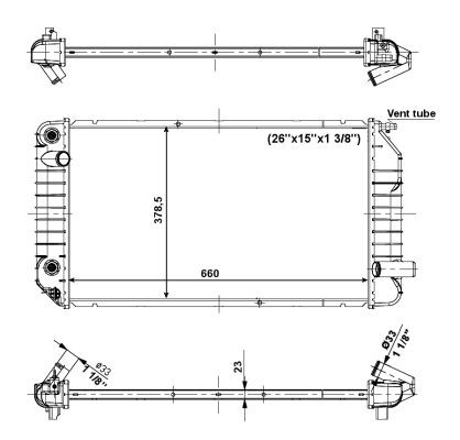 Kylare, motorkylning Nrf 56005 NRF