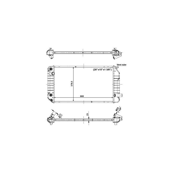 Kylare, motorkylning Nrf 56005 NRF