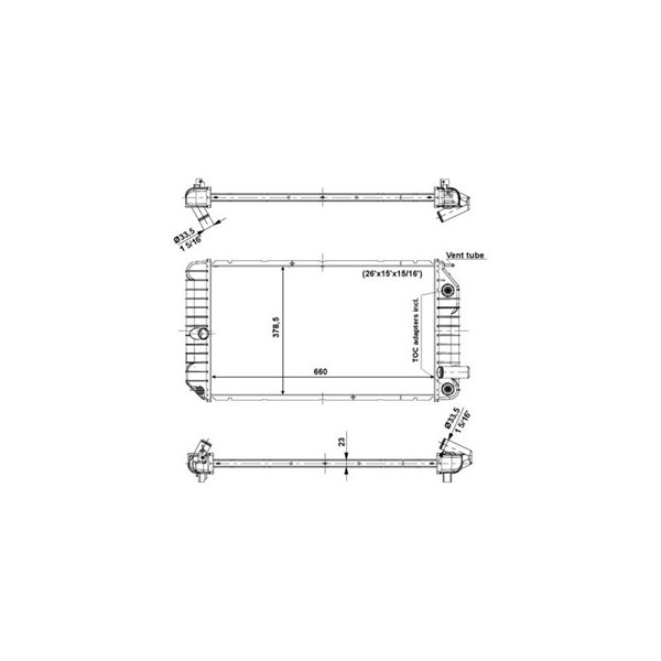 Kylare, motorkylning Nrf 56007 NRF Kylare, motorkylning Nrf 56007 NRF