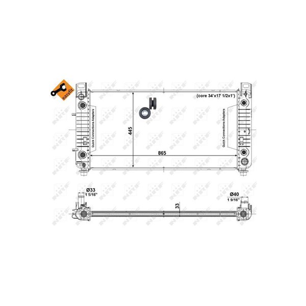 Kylare, motorkylning Nrf 56008 NRF Kylare, motorkylning Nrf 56008 NRF
