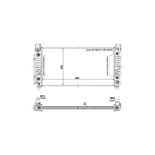 Kylare, motorkylning Nrf 56009 NRF