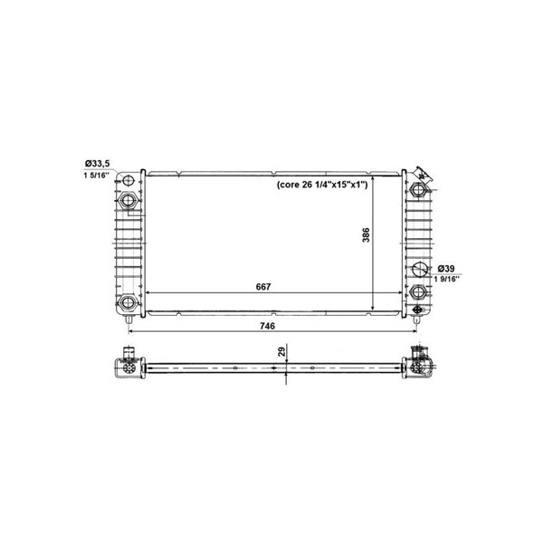 Kylare, motorkylning Nrf 56011 NRF Kylare, motorkylning Nrf 56011 NRF