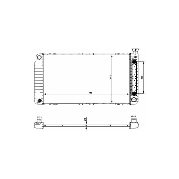 Kylare, motorkylning Nrf 56012 NRF