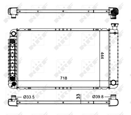 Kylare, motorkylning Nrf 56013 NRF