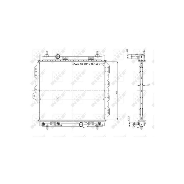 Kylare, motorkylning Nrf 56018 NRF Kylare, motorkylning Nrf 56018 NRF