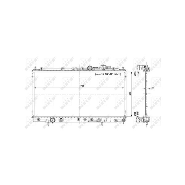 Kylare, motorkylning Nrf 56019 NRF