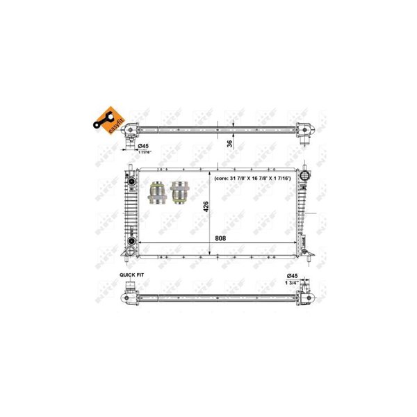 Kylare, motorkylning Nrf 56030 NRF Kylare, motorkylning Nrf 56030 NRF