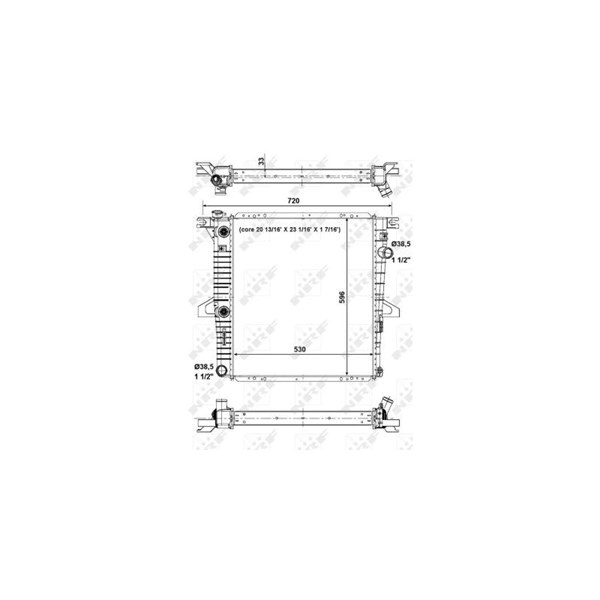 Kylare, motorkylning Nrf 56033 NRF
