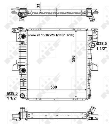 Kylare, motorkylning Nrf 56034 NRF Kylare, motorkylning Nrf 56034 NRF