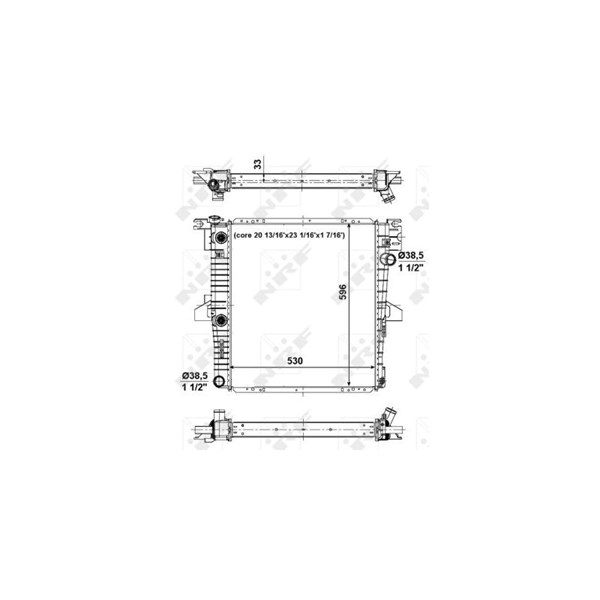Kylare, motorkylning Nrf 56034 NRF Kylare, motorkylning Nrf 56034 NRF