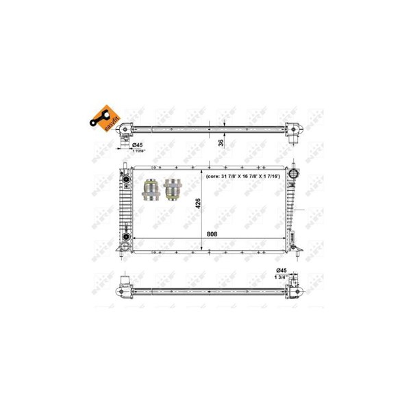 Kylare, motorkylning Nrf 56035 NRF Kylare, motorkylning Nrf 56035 NRF
