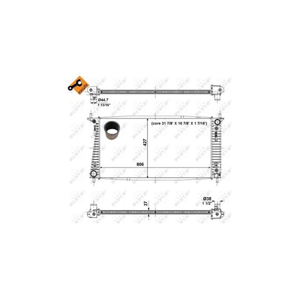 Kylare, motorkylning Nrf 56036 NRF Kylare, motorkylning Nrf 56036 NRF