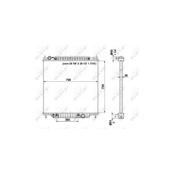 Kylare, motorkylning Nrf 56037 NRF Kylare, motorkylning Nrf 56037 NRF