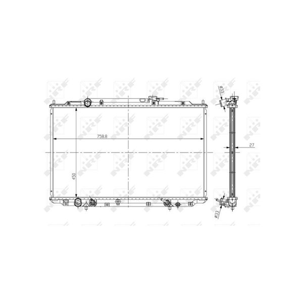 Kylare, motorkylning Nrf 56051 NRF Kylare, motorkylning Nrf 56051 NRF