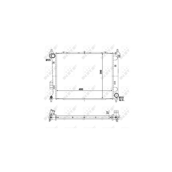 Kylare, motorkylning Nrf 56057 NRF Kylare, motorkylning Nrf 56057 NRF