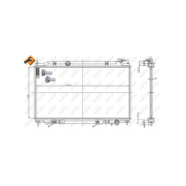 Kylare, motorkylning Nrf 56081 NRF Kylare, motorkylning Nrf 56081 NRF