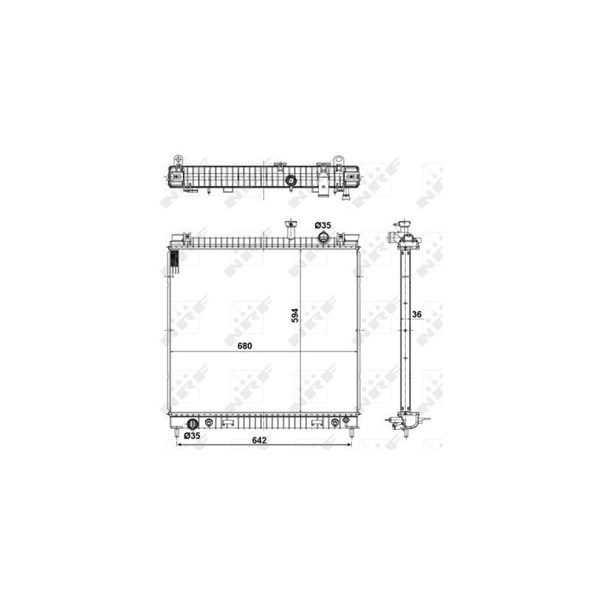 Kylare, motorkylning Nrf 56082 NRF Kylare, motorkylning Nrf 56082 NRF