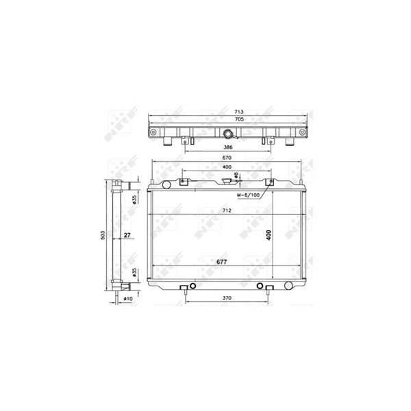 Kylare, motorkylning Nrf 56087 NRF