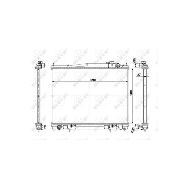 Kylare, motorkylning Nrf 56088 NRF Kylare, motorkylning Nrf 56088 NRF