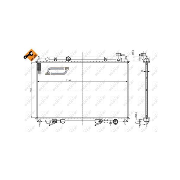Kylare, motorkylning Nrf 56089 NRF Kylare, motorkylning Nrf 56089 NRF