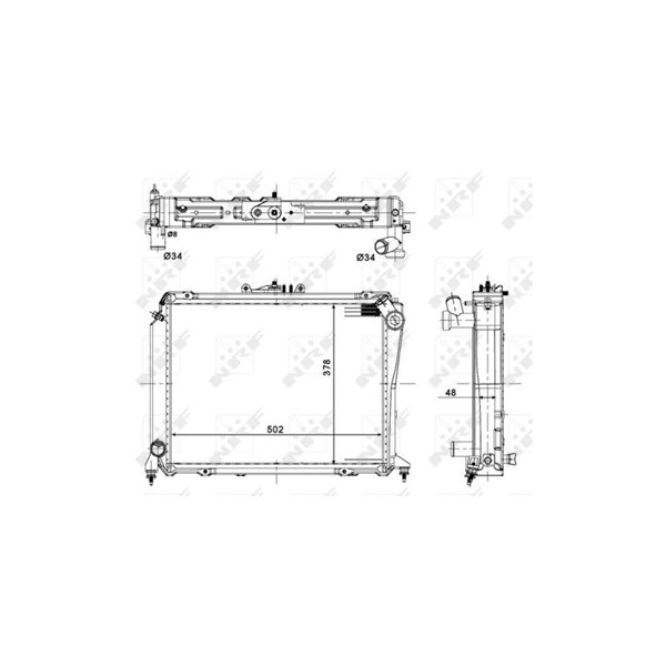 Kylare, motorkylning Nrf 56113 NRF Kylare, motorkylning Nrf 56113 NRF