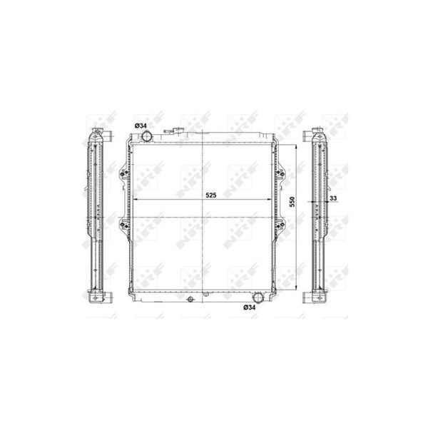 Kylare, motorkylning Nrf 56115 NRF Kylare, motorkylning Nrf 56115 NRF