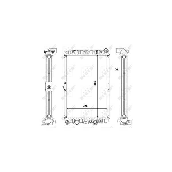 Kylare, motorkylning Nrf 56123 NRF