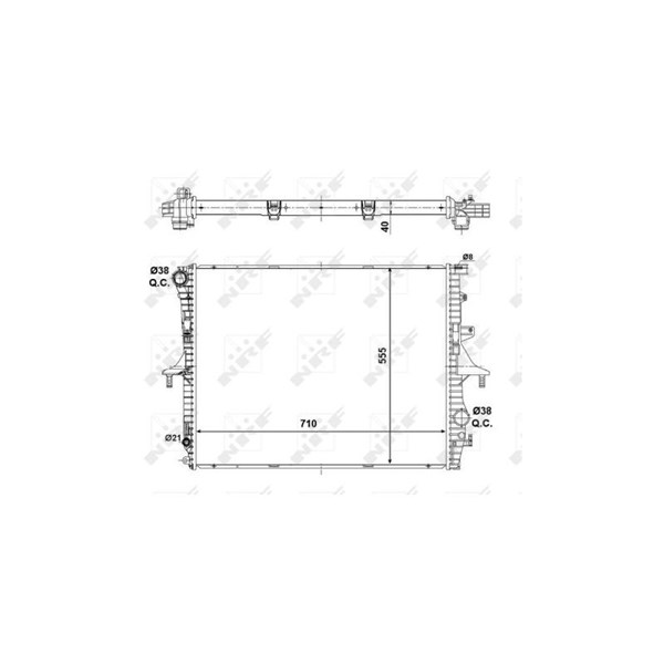 Kylare, motorkylning Nrf 56124 NRF Kylare, motorkylning Nrf 56124 NRF