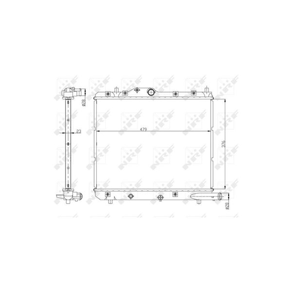 Kylare, motorkylning Nrf 56147 NRF Kylare, motorkylning Nrf 56147 NRF