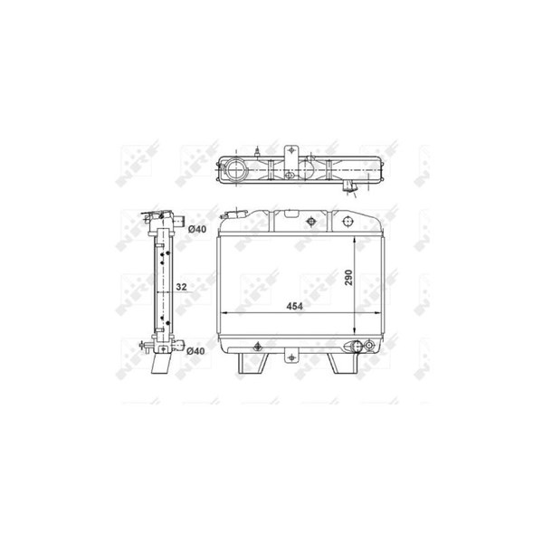Kylare, motorkylning Nrf 57101 NRF Kylare, motorkylning Nrf 57101 NRF