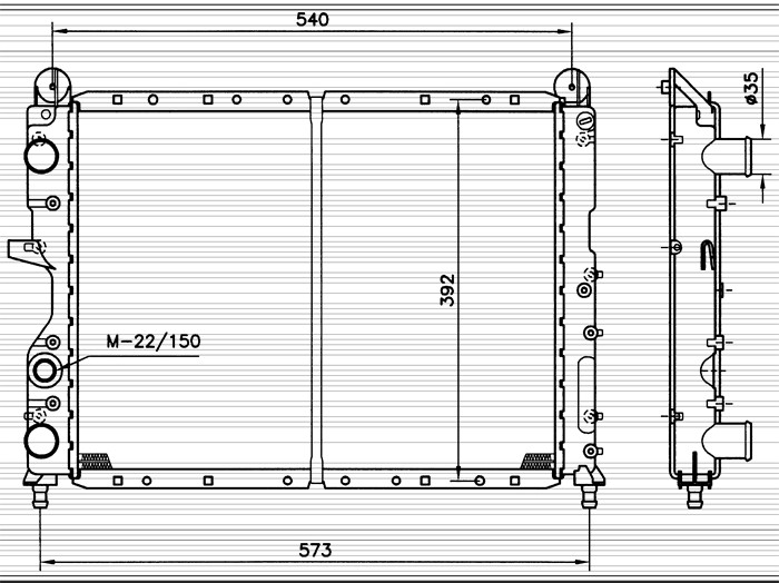 Kylare, motorkylning Nrf 58012 NRF Kylare, motorkylning Nrf 58012 NRF