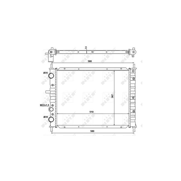 Kylare, motorkylning Nrf 58013 NRF Kylare, motorkylning Nrf 58013 NRF