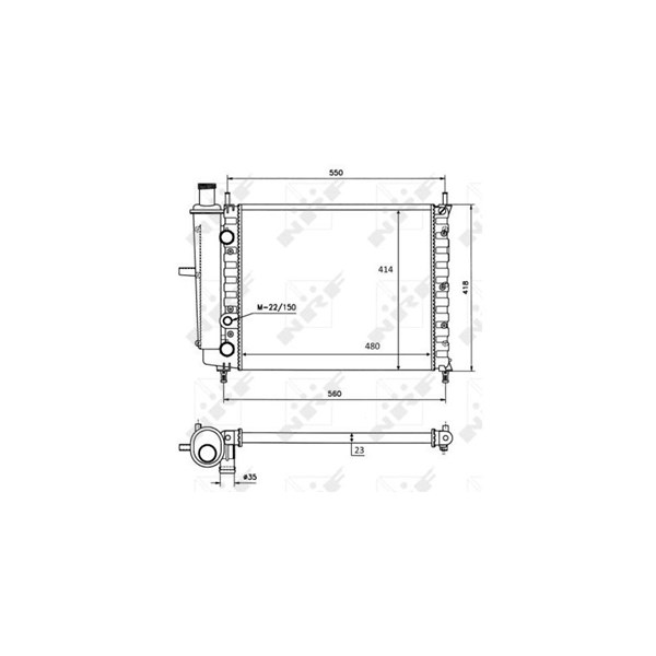 Kylare, motorkylning Nrf 58016 NRF Kylare, motorkylning Nrf 58016 NRF