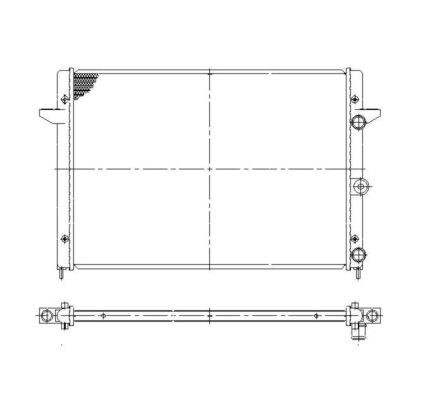 Kylare, motorkylning Nrf 58027 NRF