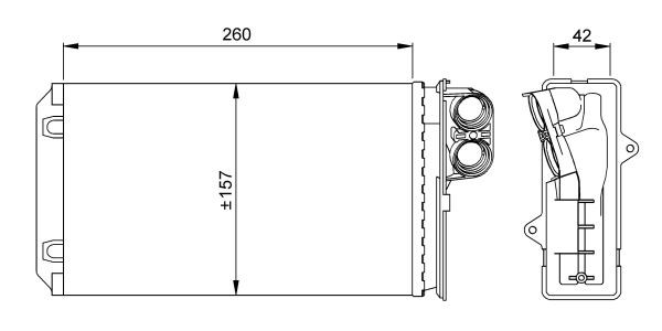 Värmeväxlare, kupévärme Nrf 58062 NRF