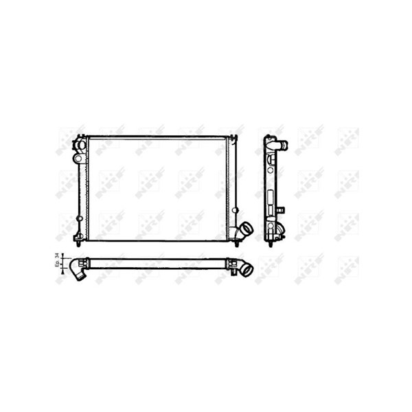 Kylare, motorkylning Nrf 58076 NRF Kylare, motorkylning Nrf 58076 NRF