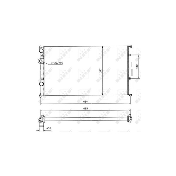 Kylare, motorkylning Nrf 58093 NRF Kylare, motorkylning Nrf 58093 NRF