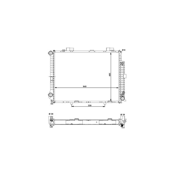 Kylare, motorkylning Nrf 58098 NRF Kylare, motorkylning Nrf 58098 NRF