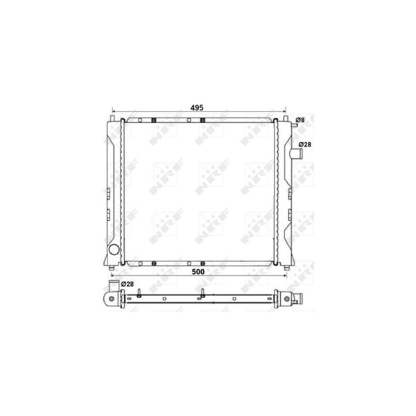 Kylare, motorkylning Nrf 58107A NRF Kylare, motorkylning Nrf 58107A NRF