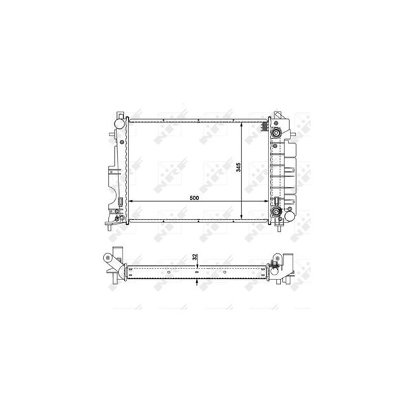 Kylare, motorkylning Nrf 58109 NRF