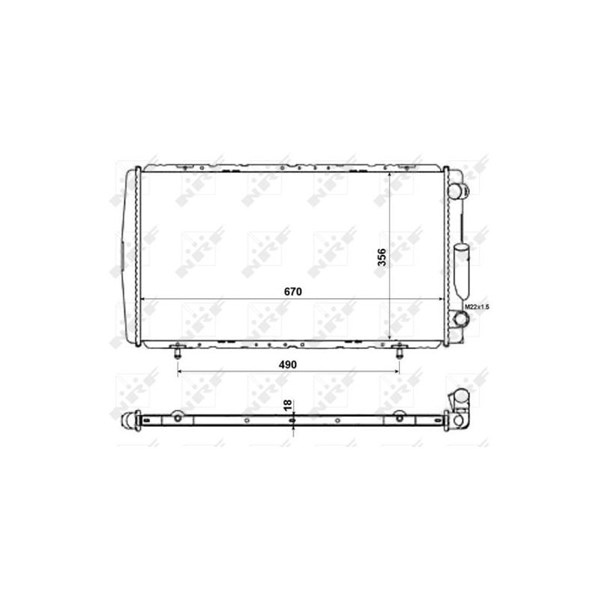 Kylare, motorkylning Nrf 58111 NRF Kylare, motorkylning Nrf 58111 NRF