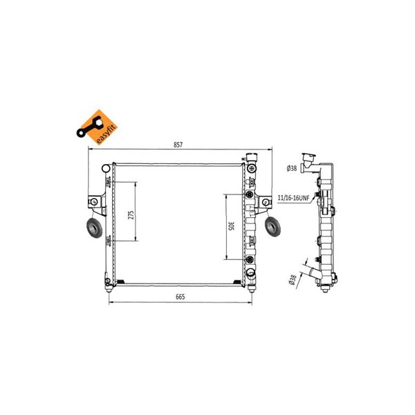Kylare, motorkylning Nrf 58113 NRF Kylare, motorkylning Nrf 58113 NRF