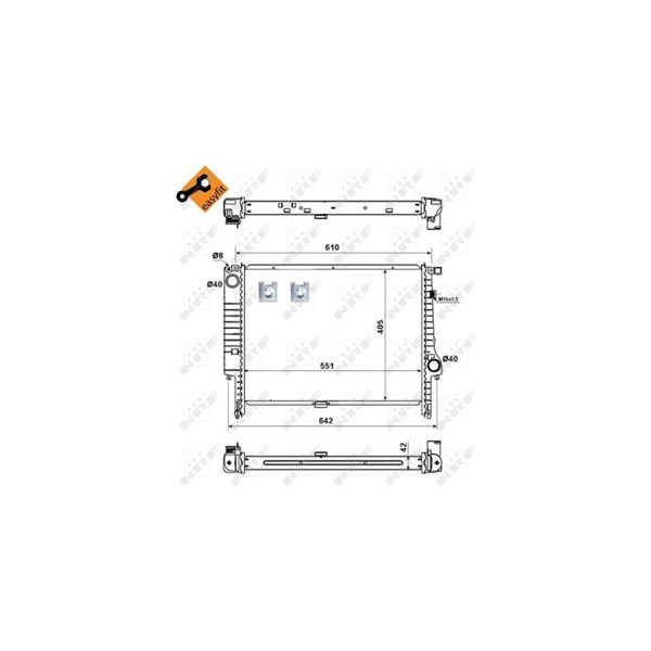 Kylare, motorkylning Nrf 58117 NRF Kylare, motorkylning Nrf 58117 NRF
