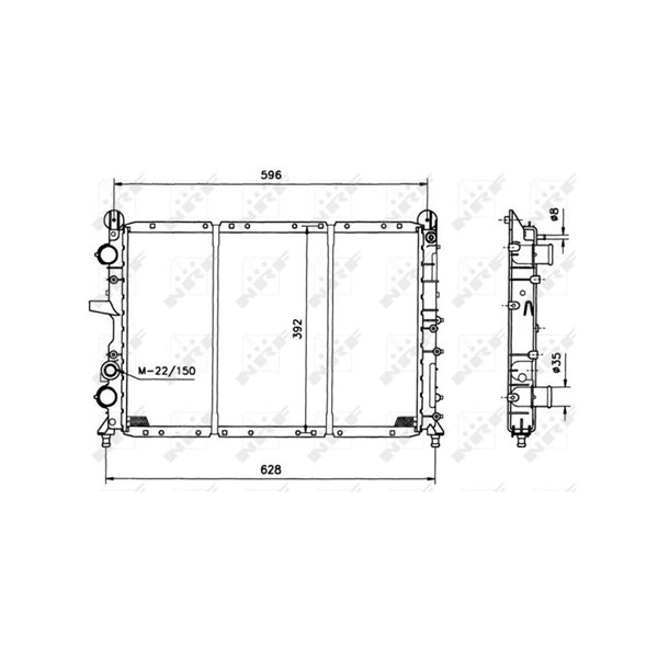 Kylare, motorkylning Nrf 58123 NRF Kylare, motorkylning Nrf 58123 NRF