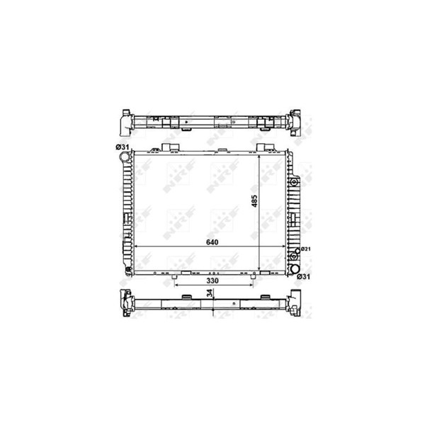 Kylare, motorkylning Nrf 58159 NRF Kylare, motorkylning Nrf 58159 NRF