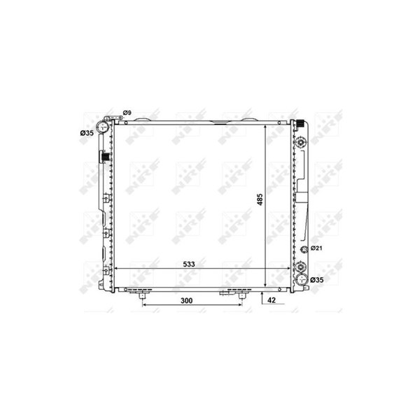 Kylare, motorkylning Nrf 58164 NRF Kylare, motorkylning Nrf 58164 NRF